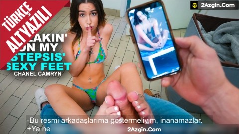 Ayak Fetişi Olduğunu Öğrenen Üvey Kız Kardeşi Çok Yardımcı Oldu