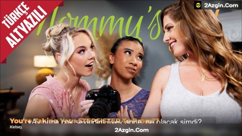 Üvey Annesinin Müjdeli Haberini Vermesini Lezbiyen Üçlü Yaparak Kutlayan Lezbiyen Üvey Kardeşler